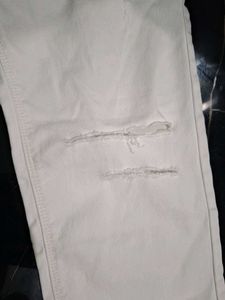 White Ripped Jeans