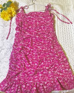 Chic Floral Ruched Mini Dress