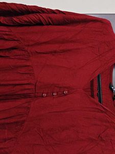 Aayu maroon Kurta embellished