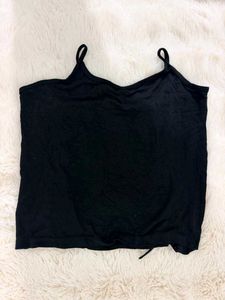 Black Halter Neck Tank Top