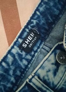 New Stylish Wide Leg Acid Wash Jeans
