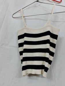 Striped Ruched Camisole Top