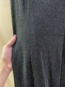 Chic shimmery Grey Cold Shoulder Dress