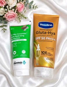 Bundle of two face moisturizers: Vaseline Healthy