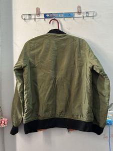 MAX Olive Green Bomber Jacket size 11-12 yr