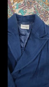 Stylish Navy Blue Overcoat