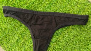 Comfortable Black Thong Underwear