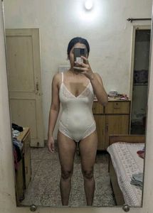 Cream Lace Trim Bodysuit New
