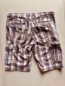 ALCOTT Men's Plaid Cargo Shorts