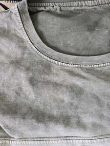 Grey Tie-Dye Pullover Sweatshirt