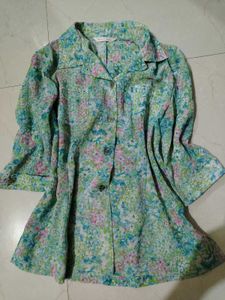 Floral Print Button-Up Shirt