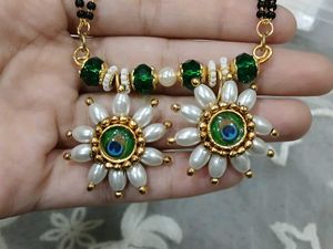 Elegant Peacock Pearl Jewelry Set