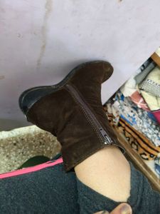 Brown Gum Boots In 5:5 Size For Women