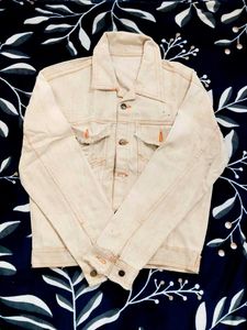 Classic Cream Denim Jacket