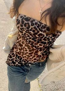 Leopard print tubeTop