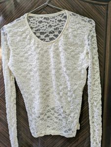 Sheer Lace Long Sleeve Top