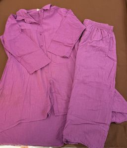 Comfortable Purple Kurta Set