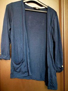 Navy Long Sleeve Blouse