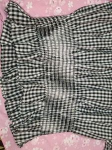 Gingham Off-Shoulder Top