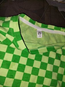 Checkerboard Green T-Shirt