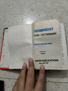 Vintage English-Hindi Dictionary