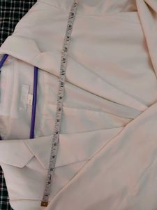 Cream Single Button Blazer