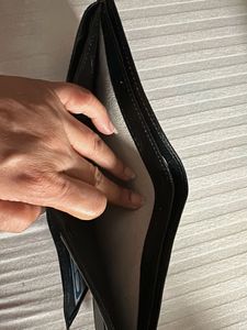 Classic black leather wallet