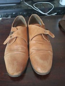 Classic Monk Strap Leather Shoes