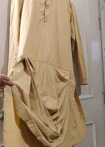Tan Designer Kurta With Chudidar Pajama
