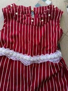 Striped Girls Jumpsuit