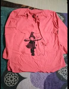 Beautiful Pink Top And Two Earrings Combo