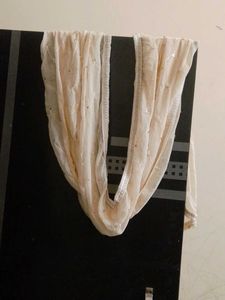 Embellished Cream Dupatta