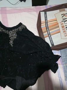 Black Embellished co ord set