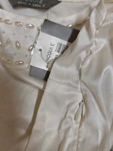 New Elegant white embellished Beaded Top