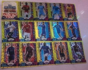 gold foil football cards match attax