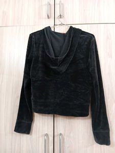 Velvet Zip-Up Jacket