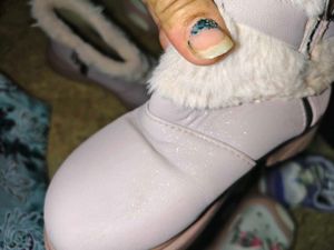 Sparkle Cute Pink Boots with Bow