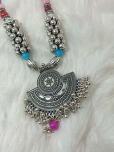Boho Multicolored Beaded Necklace