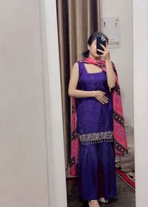 Beautiful Blue Kurta Set with Dupatta