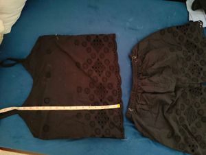 Broderie Anglaise top and shorts