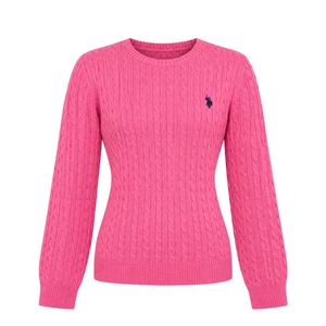 Us polo assn.  Pink Cable Knit Sweater