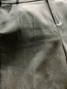 Gray Straight Leg Trousers