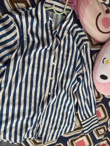 Chic Striped Button-Up Shirt