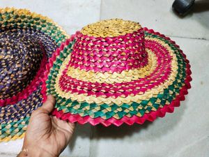 Handwoven sustainable Bamboo Cane Hat natural