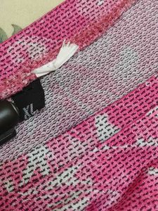 Pink Tie-Dye Twist Front T-Shirt