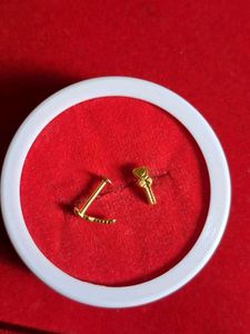 Gold Stud Earrings