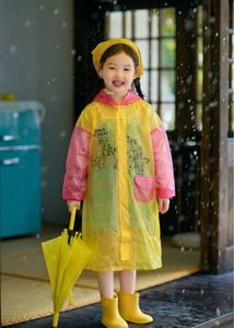 Cute Yellow Kids Raincoat