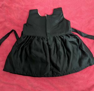 Elegant  Party Wear Baby Girls Frock with Bow Belt
