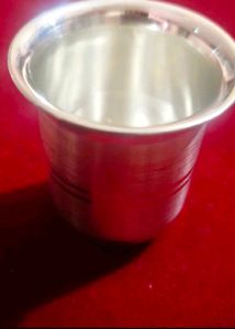 mini pure silver glass