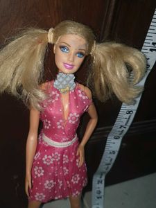 Barbie Doll with Pink Floral Dress
